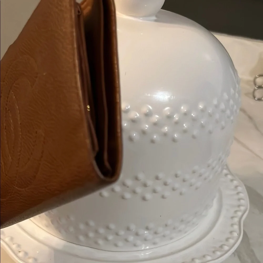 CHANEL Brown Leather Wallet
